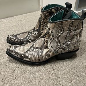 REAL snakeskin bootie size 6.5